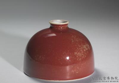 图片[2]-Flat bulbous vase with red glaze, Qing dynasty, Kangxi reign (1662-1722)-China Archive